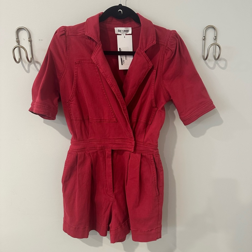 Day & Night Red Romper